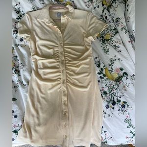 With Jean White Dress